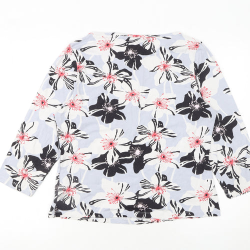 Mexx Womens Multicoloured Floral Viscose Long Sleeve Blouse Size 2XL