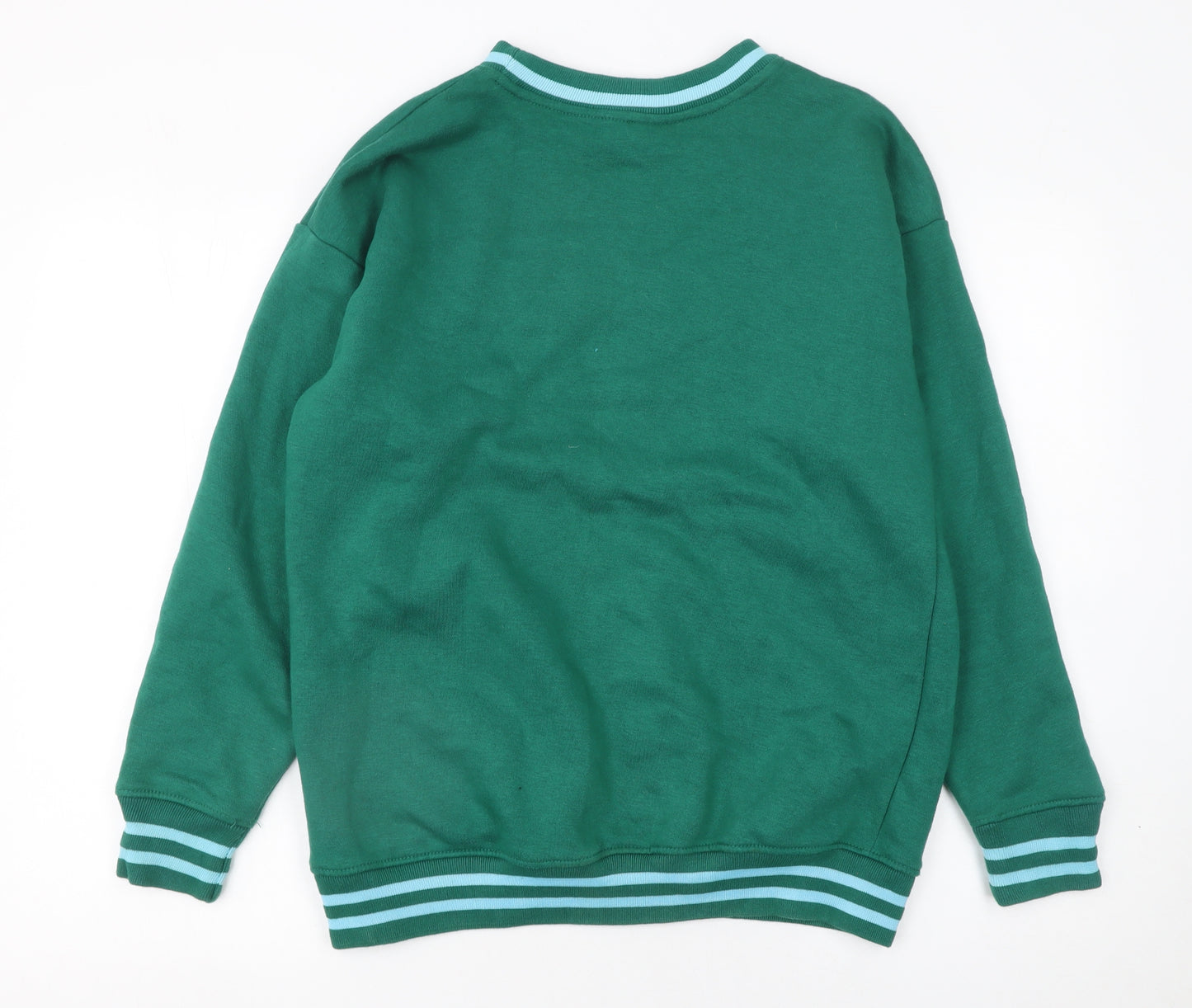 Daisy Street Womens Green Los Angeles Sweatshirt Size 6 Cotton Blend