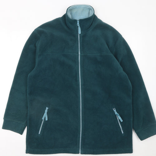 Bonmarché Women's Green Fleece Full Zip Jacket Size M