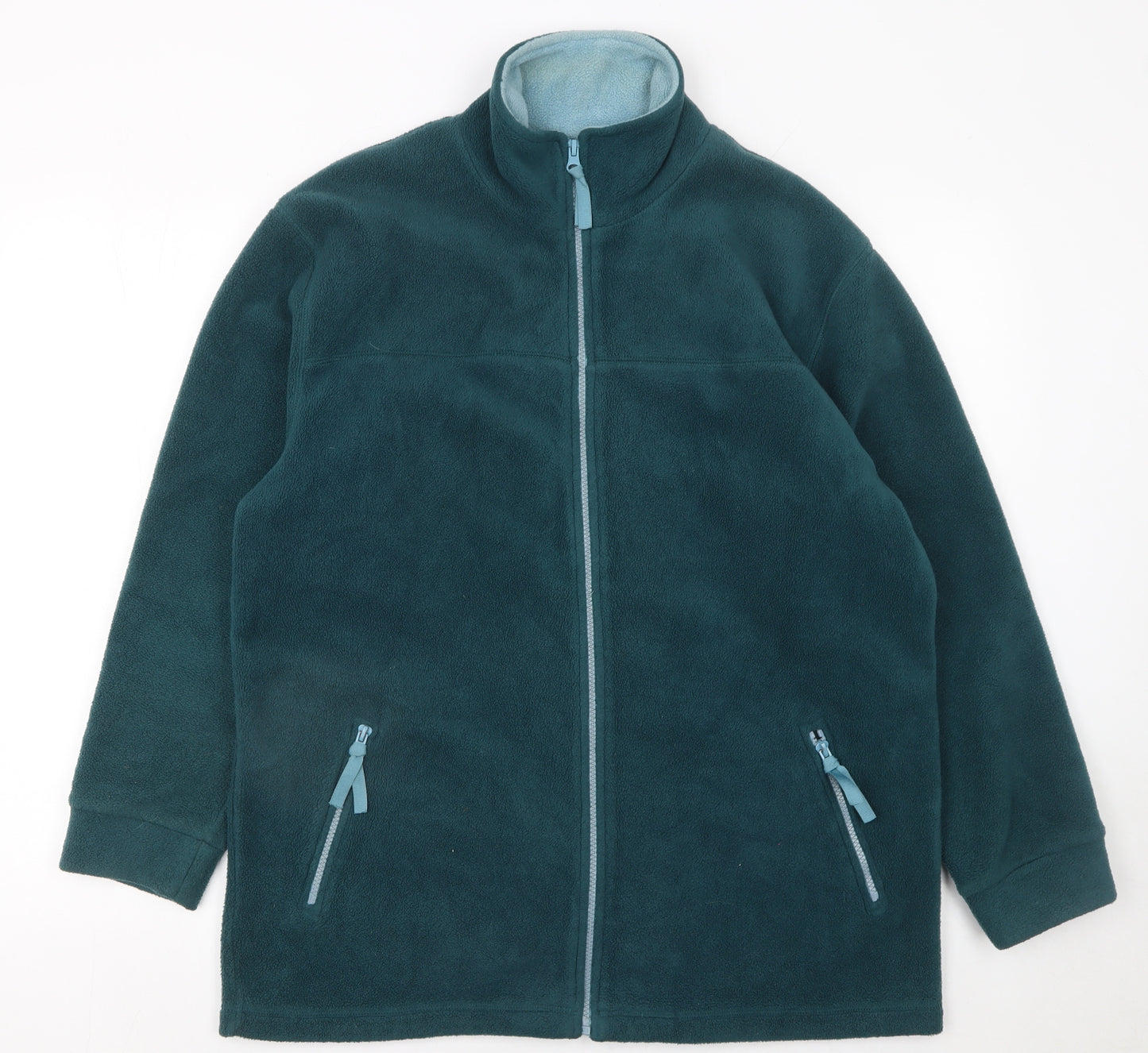 Bonmarché Women's Green Fleece Full Zip Jacket Size M