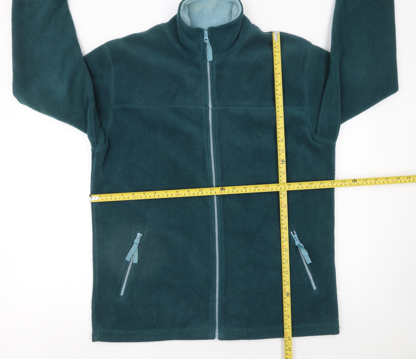 Bonmarché Women's Green Fleece Full Zip Jacket Size M