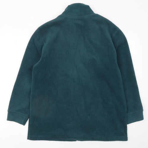 Bonmarché Women's Green Fleece Full Zip Jacket Size M