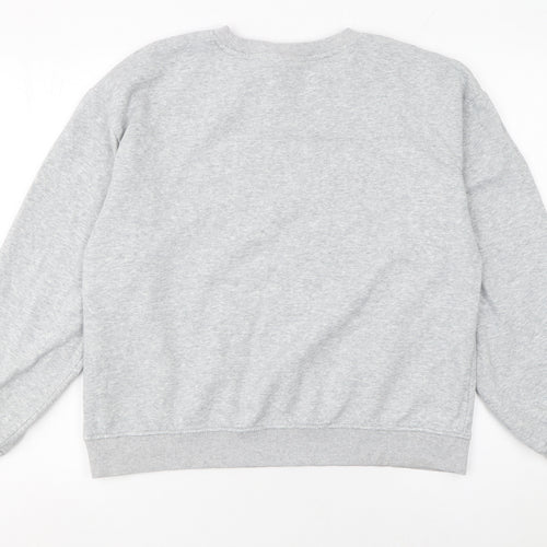 H&M Womens Grey Paris Graphic Sweatshirt Size 12 Regular Fit