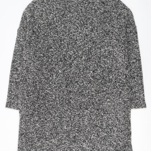 Phase Eight Women's Grey Chunky Knit Open Cardigan Medium