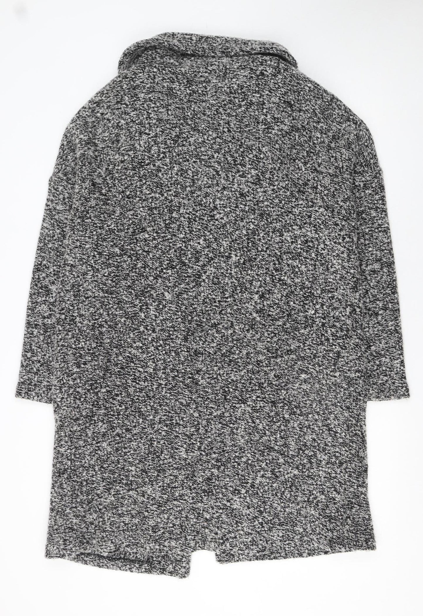 Phase Eight Women's Grey Chunky Knit Open Cardigan Medium