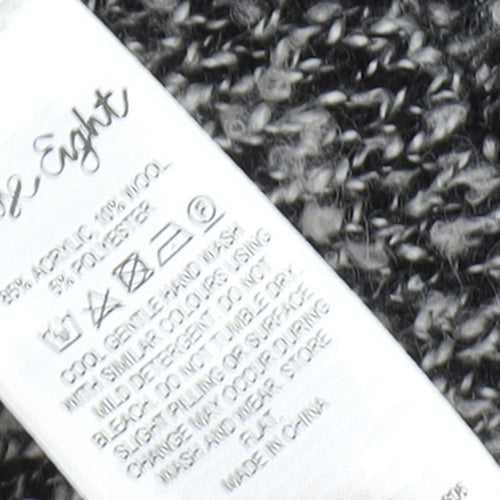 Phase Eight Women's Grey Chunky Knit Open Cardigan Medium