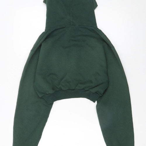 Champion Women’s Green Cal Poly Cropped Hoodie Size S