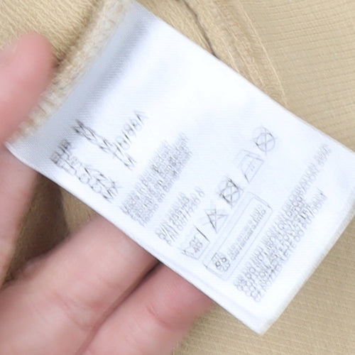 H&M Divided Women Beige Crew Neck Pullover Sweatshirt Medium