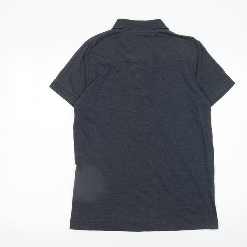 French Connection Men's Grey Short Sleeve Polo Shirt Size M