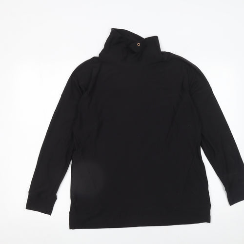 F&F Womens Black Long Sleeve Pullover Sweatshirt UK 10