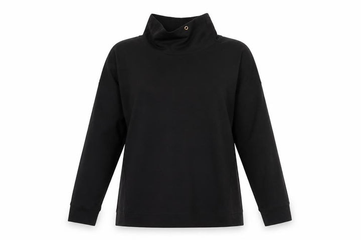 F&F Womens Black Long Sleeve Pullover Sweatshirt UK 10
