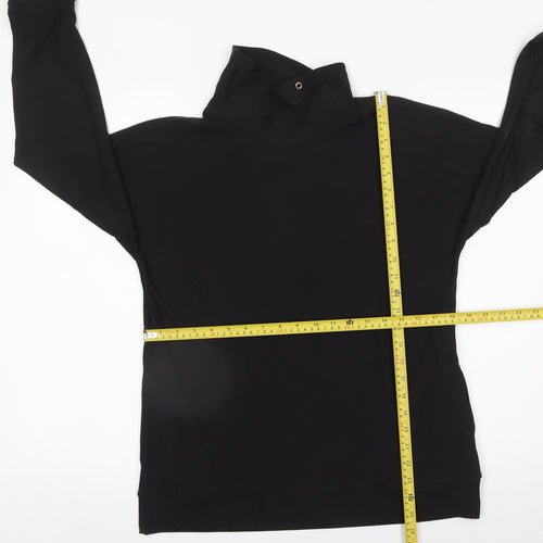 F&F Womens Black Long Sleeve Pullover Sweatshirt UK 10