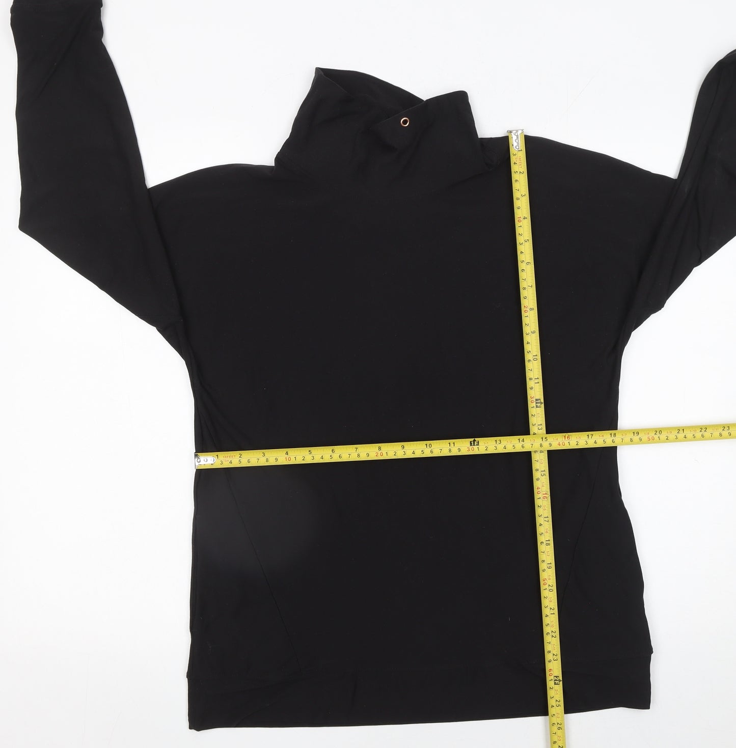 F&F Womens Black Long Sleeve Pullover Sweatshirt UK 10