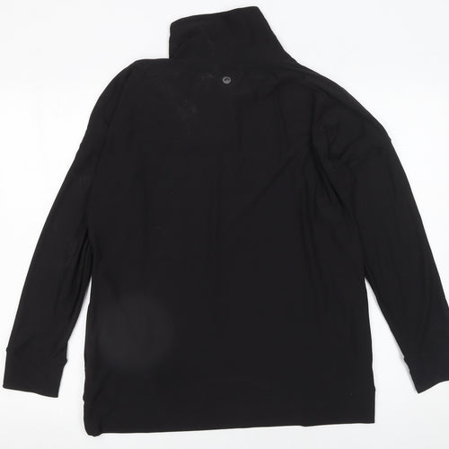 F&F Womens Black Long Sleeve Pullover Sweatshirt UK 10