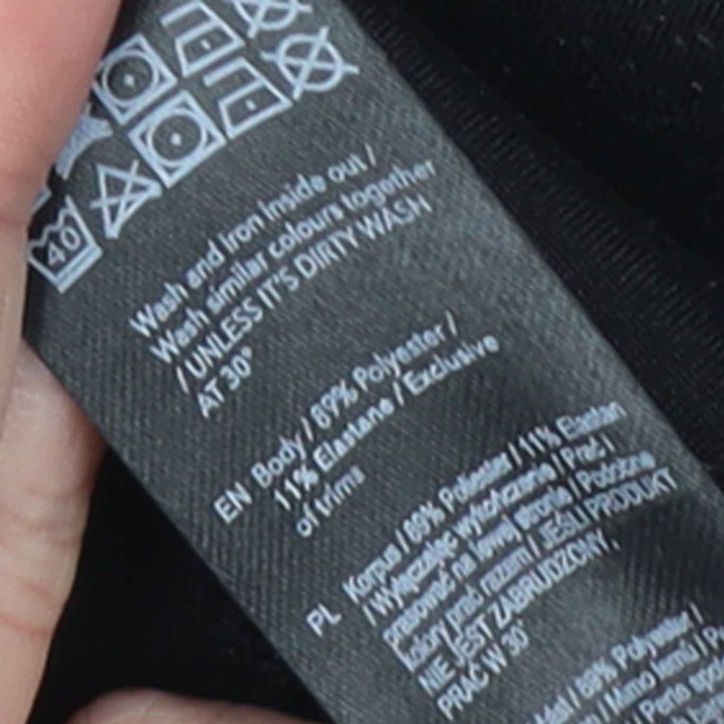 F&F Womens Black Long Sleeve Pullover Sweatshirt UK 10