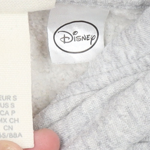Disney Women Grey Mickey Mouse Pullover Hoodie Size Small