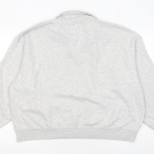 Next Women’s Grey Collared Sweatshirt XL Cotton Blend Pullover