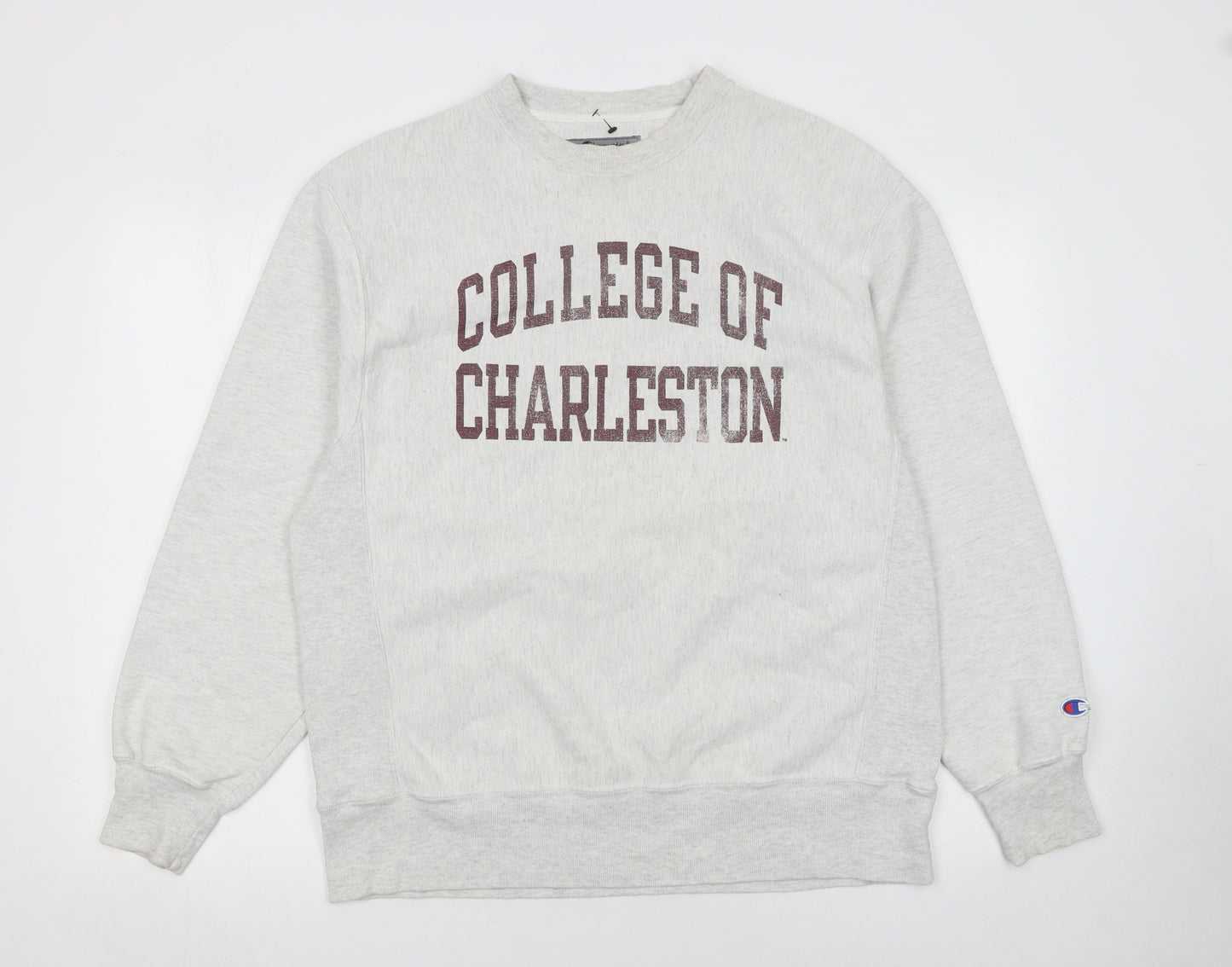 Champion Men's Grey College of Charleston Pullover Sweatshirt M