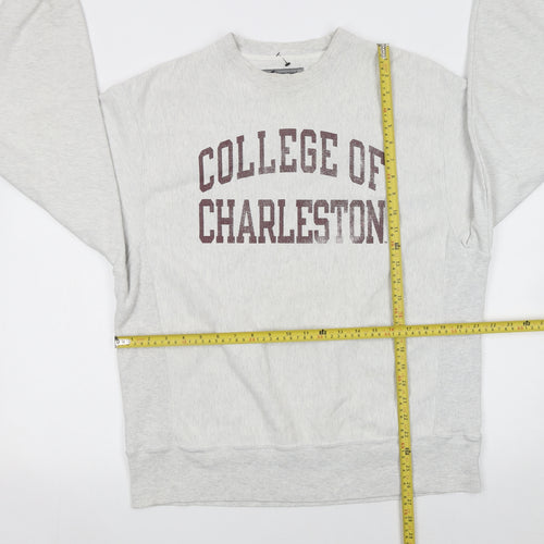 Champion Men's Grey College of Charleston Pullover Sweatshirt M