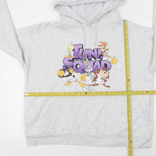 Space Jam A New Legacy Women’s Grey XL Pullover Hoodie Bugs Bunny Tune Squad
