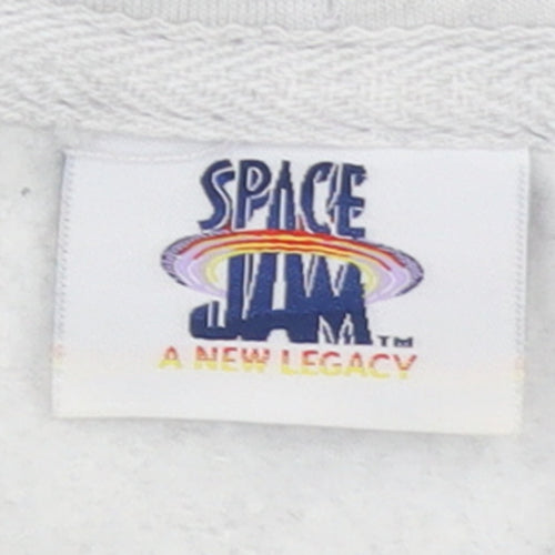 Space Jam A New Legacy Women’s Grey XL Pullover Hoodie Bugs Bunny Tune Squad