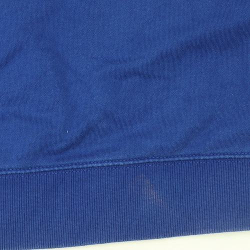 Tommy Jeans Men's Blue Regular Fit Cotton Crew Neck Sweatshirt M