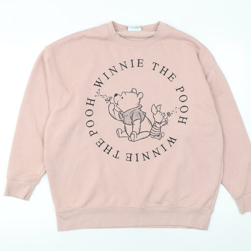 Primark Disney Womens Pink Winnie the Pooh XS Pullover Sweatshirt
