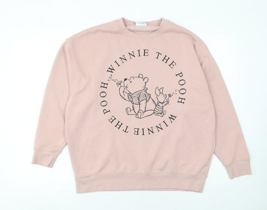 Primark Disney Womens Pink Winnie the Pooh XS Pullover Sweatshirt