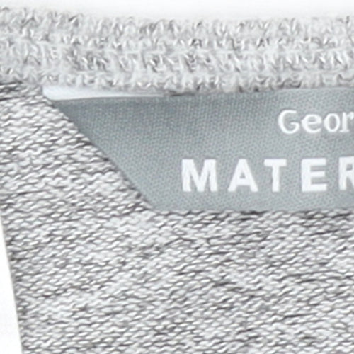 George Maternity Grey Knit Tie Front V-Neck Cardigan Size 14