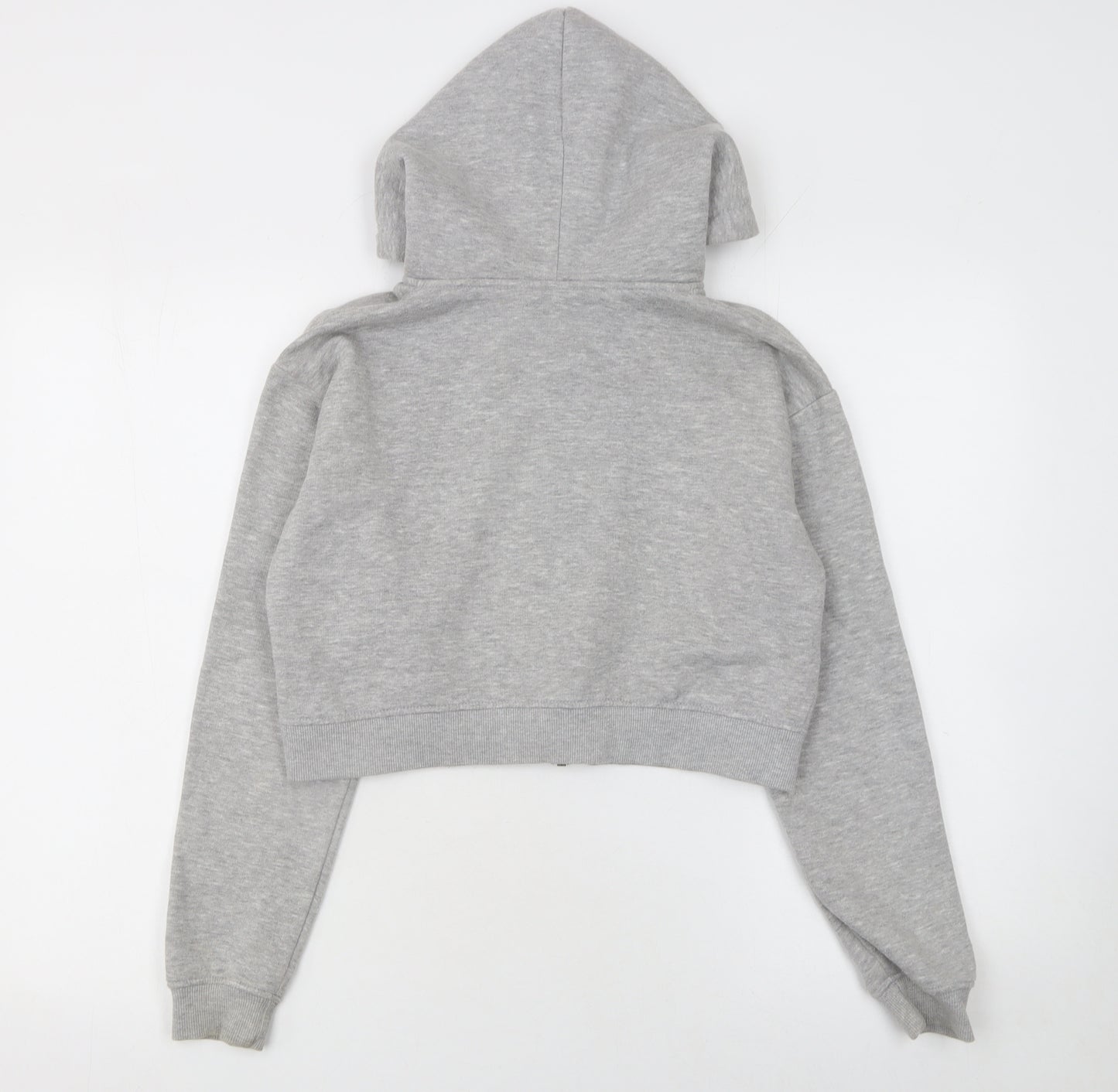 PrettyLittleThing Women Grey Full Zip Hoodie Small
