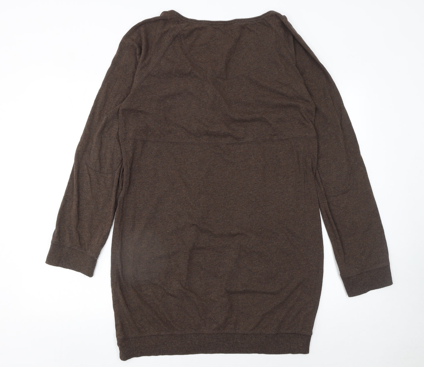 H&M Womens Brown 3/4 Sleeve T-Shirt Dress Size 12