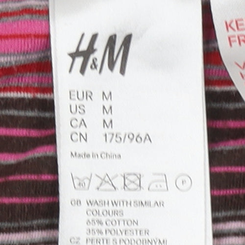 H&M Womens Brown 3/4 Sleeve T-Shirt Dress Size 12