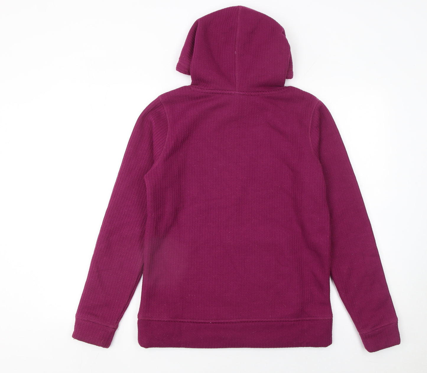 Weird Fish Womens Purple Pullover Hoodie Size 10 Sherpa Lined