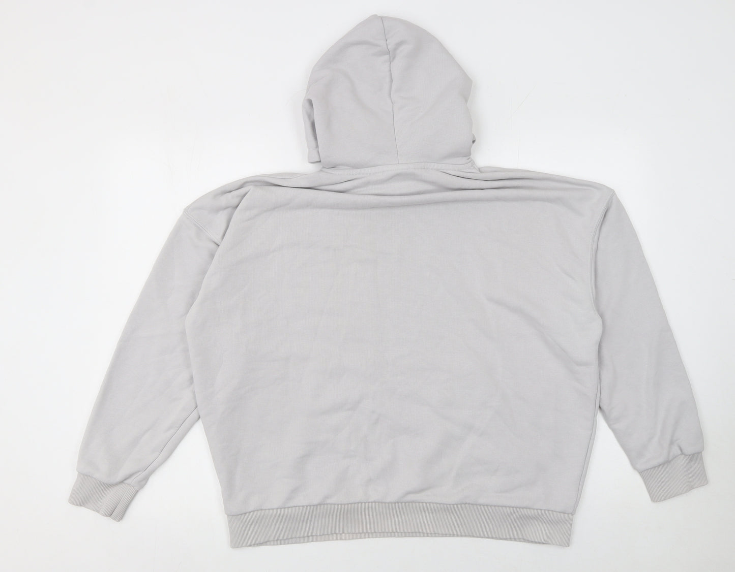 The Couture Club Women's Grey Hooded Pullover Sweatshirt Size S