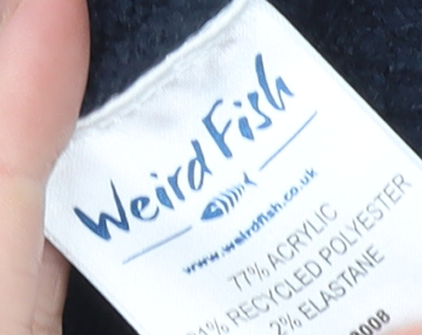 Weird Fish Women Blue Fair Isle Knit Jumper Size 18 Pullover