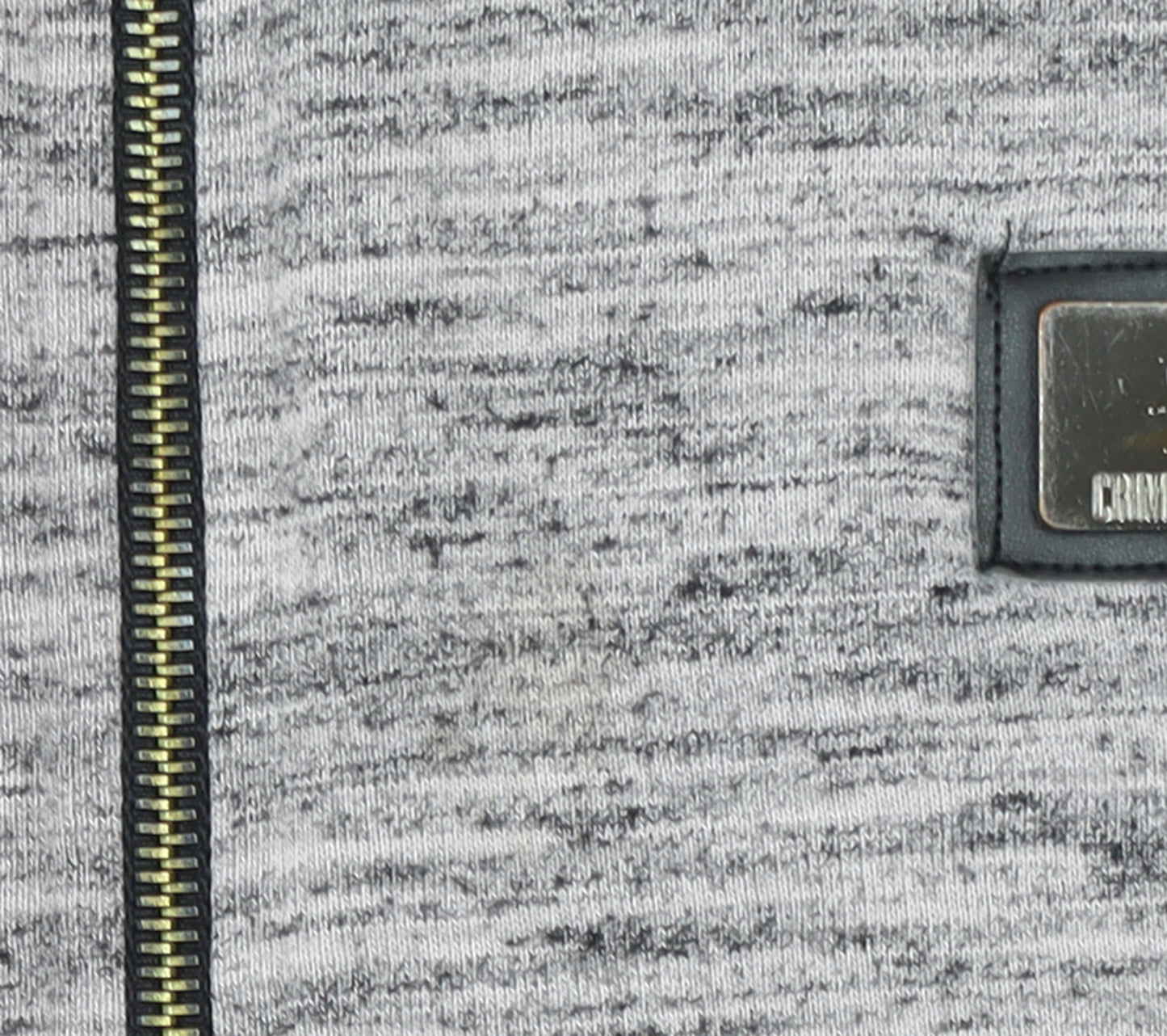 Criminal Damage Men's Grey Full Zip Sweatshirt Size M