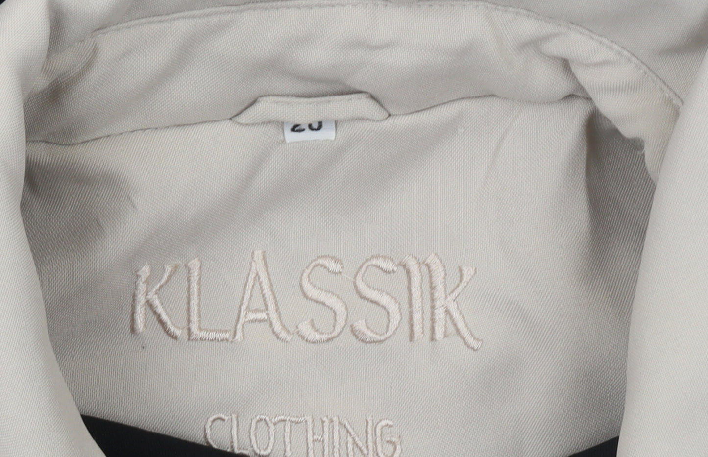 Klassik Womens Beige Hooded Parka Coat Size 20 with Zip & Toggle Fastening