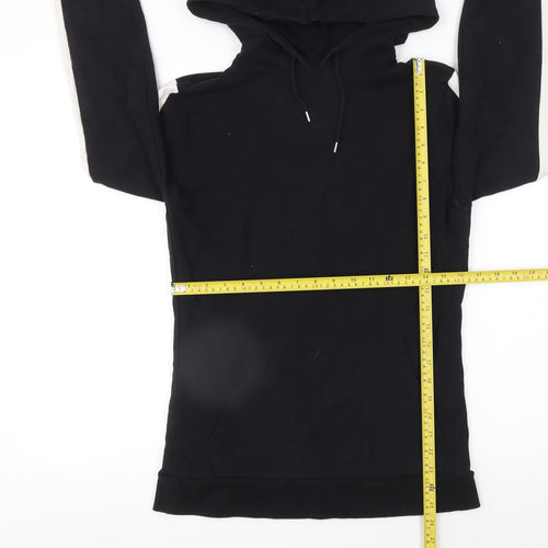 ASOS Womens Black & White Pullover Hoodie Cotton Blend Size M
