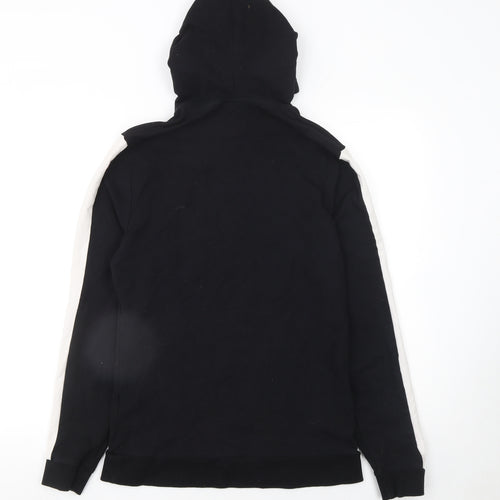 ASOS Womens Black & White Pullover Hoodie Cotton Blend Size M