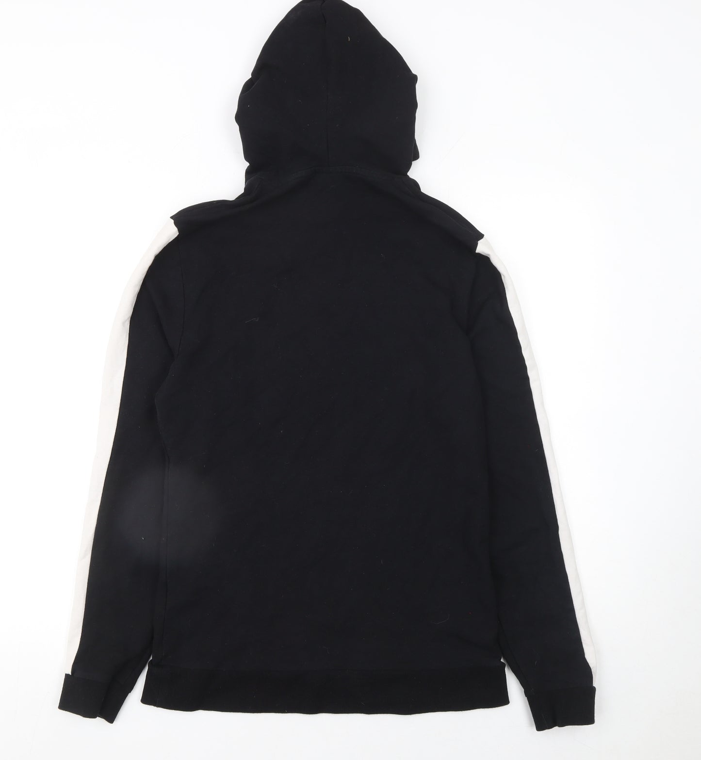 ASOS Womens Black & White Pullover Hoodie Cotton Blend Size M