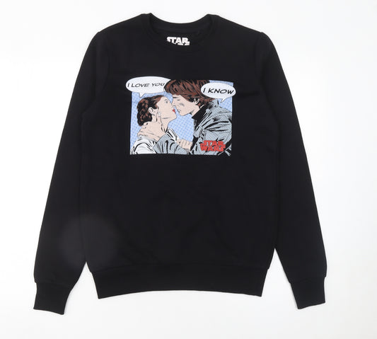 Star Wars Men's Black Graphic Print Sweatshirt Size S