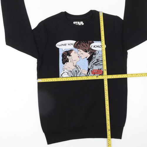 Star Wars Men's Black Graphic Print Sweatshirt Size S