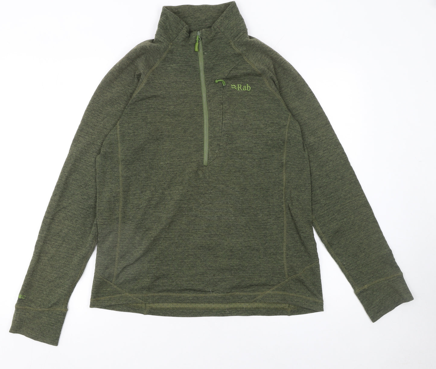 Rab Men's Green M 1/4 Zip Pullover Lightweight Sweatshirt