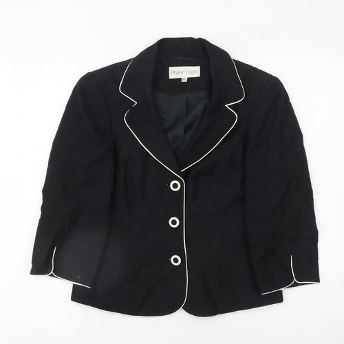 Phase Eight Women's Black Size 10 Tailored Blazer Jacket