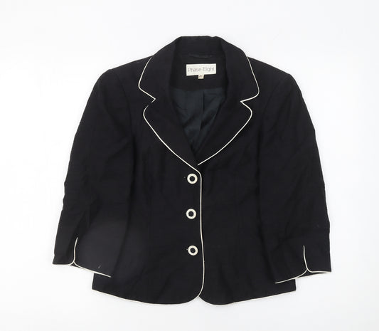 Phase Eight Women's Black Size 10 Tailored Blazer Jacket