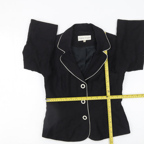 Phase Eight Women's Black Size 10 Tailored Blazer Jacket