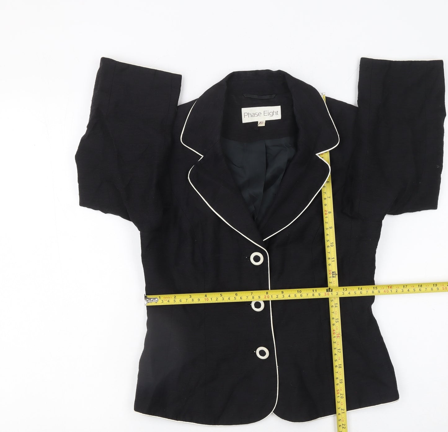 Phase Eight Women's Black Size 10 Tailored Blazer Jacket