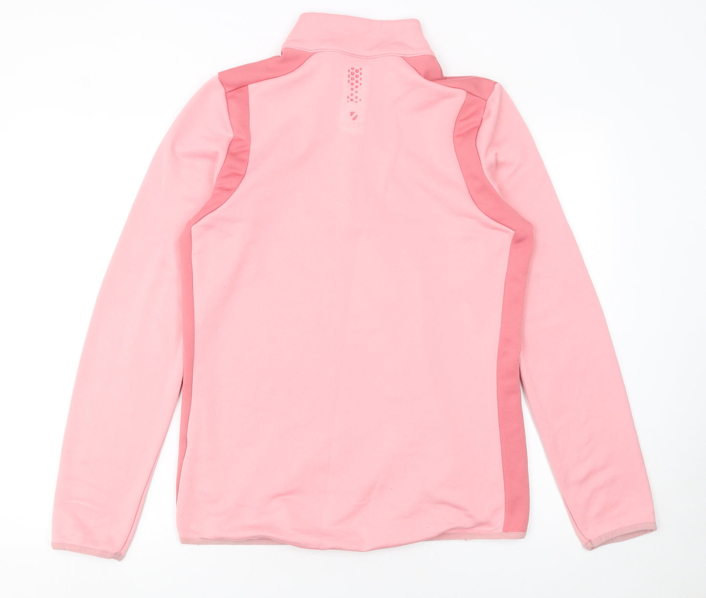 Slazenger Womens Pink 1/2 Zip Pullover Sweatshirt UK 14