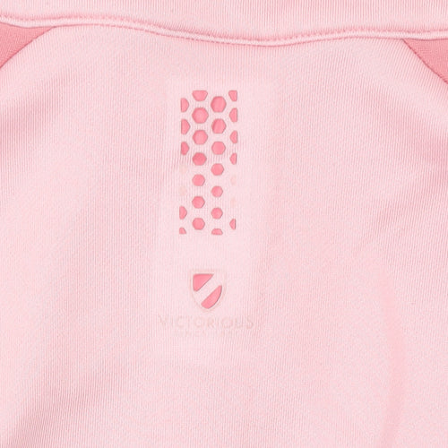 Slazenger Womens Pink 1/2 Zip Pullover Sweatshirt UK 14