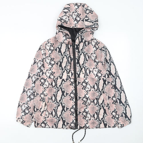 New Look Women's Multicoloured Snake Print Hooded Puffer Jacket S